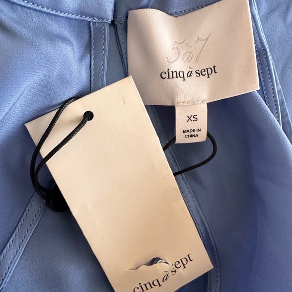 CINQ À SEPT Karla Silk Halter Top 100% silk - Picture 12 of 15